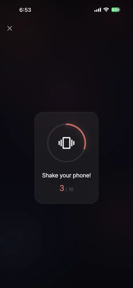 Shake mission in action